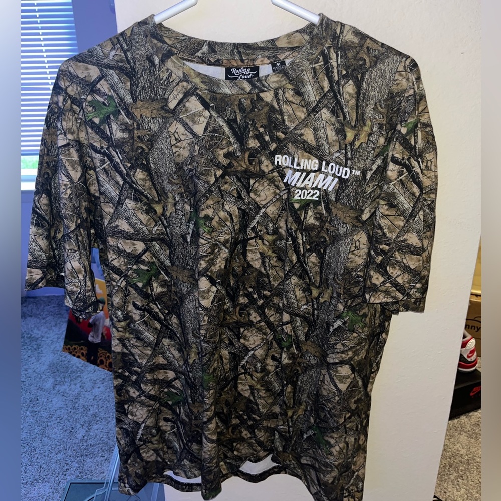 2022 ROLLING LOUD MIAMI AUTHENTIC SHIRT AMAZING CONDITION (CAMO)